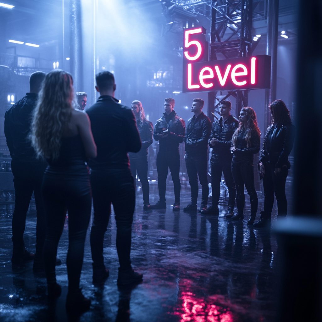 Container ship at port