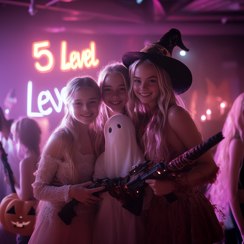 Container ship at port